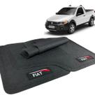 Jogo Tapete Strada Working Borracha com Logo Fiat Jogo Tapete Strada Working Borracha com Logo Fiat