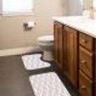 Jogo Tapetes para Banheiro 2 Peças Ondas Clean Único