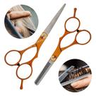 Jogo Tesouras Profissional Corte Cabelo Salão Beleza LMF1150