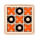 Jogo Tic-Tac-Toe Wooden XO para crianças, brinquedo lógico