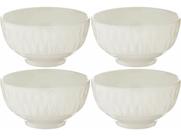 Jogo Tigela Bowl Porcelana Branca Balloon 300ml 4 Unidades - Lyor
