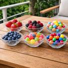 Jogo Tigelas Sobremesa Sorvete Bowl Vidro De 180ml Kit 6pçs Jogo Tigelas Sobremesa Sorvete Bowl Vidro De 180ml Kit 6pçs