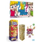 Jogo Torre de Madeira Caiu Perdeu + Pensa Rápido - Pais e Filhos