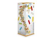 Jogo Torre Equilíbrio Colorido Brinquedo Madeira Estilo Jenga