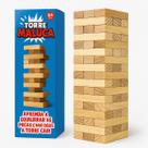 Jogo Torre Maluca Brinquedo D Mesa Equilíbrio Madeira Maciça