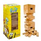 Jogo Torre Terremoto Clássico Infantil Empilhar Madeira