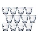Jogo Transparente Redondo Bangkok 12 Copos 250ML Vidro Suco