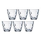 Jogo Transparente Redondo Bangkok 6 Copos 250ML Vidro Suco