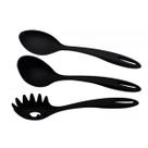 Jogo Utensílios de Cozinha Nylon 3 Peças Preto Tramontina Jogo Utensílios de Cozinha Nylon 3 Peças Preto Tramontina