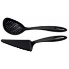 Jogo Utensílios de Cozinha Nylon Preto 2 Peças Tramontina