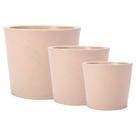 Jogo Vasos 3 Tamanhos Badi Bege Terrano