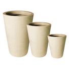 Jogo Vasos Luxo Plantas Casa Jardim Decoração coluna grafiato 3 Tamanhos Grande