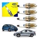 Jogo Vela Iridium New Fit 1.4 16v Ivtec 2009 A 2014