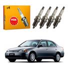 Jogo Velas Ngk Civic 1.7 16v 2001 A 2005