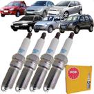 Jogo Velas NGK Courier Ecosport Escort Fiesta Focus Ka Zetec Rocam 1.6 8v Gasolina ou Flex