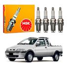 Jogo Velas Ngk Fiat Strada 1.6 2001 A 2003