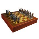 Jogo Xadrez Colecionador Medieval Tolkien Tabuleiro Fantasia Reis e Rainhas Decorativo Geek