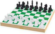 Jogo xadrez e damas escolar