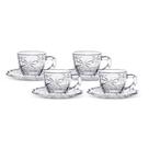 Jogo Xícaras Café Vidro 100ml 4 Peças Trancoso Hauskraft Transparente Coqueiro - Mesa Posta Elegante Jogo Xícaras Café Vidro 100ml 4 Peças Trancoso Hauskraft Transparente Coqueiro - Mesa Posta Elegante