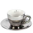 Jogo Xícaras para Café Prata Porcelana 80ml Chrominno 6un LHermitage