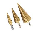 Jogos 3 Brocas Escalonada 4-12 4-20 4-32mm Aluminio Madeira Jogos 3 Brocas Escalonada 4-12 4-20 4-32mm Aluminio Madeira