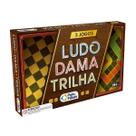 Jogos Clássicos 3 em 1 Ludo Dama Trilha Dinâmico +5 Anos Pais e Filhos Jogos Clássicos 3 em 1 Ludo Dama Trilha Dinâmico +5 Anos Pais e Filhos
