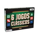 Jogos Clássicos 6 em 1 Dama, Xadrez, Ludo, Trilha, Forca e Dominó Pais e Filhos - 2759-1