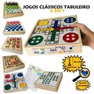 Jogos De Tabuleiro 6x1 Xadrez Damas Ludo Trilha Velha Resta1