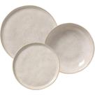 Jogos Pratos 18 Peças Cerâmica Stoneware Bio Latte Rasos Fundos Sobremesa Porto Brasil Mesa Posta