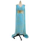 Jogos Thrones Daenerys Blue Dress Anime Club Dress Girl Fanc