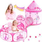 Jogue Tent Celontry 3 em 1 Princess com Crawl Tunnel e Ball Pit
