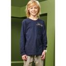 Johnny Fox Camiseta Manga Longa com Bolso Marinho
