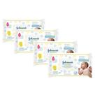 Johnsons Baby Recém-Nascido Kit com 4 Lenços Umedecidos Sem Fragrância