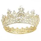 Joias COCIDE Gold Crystal Queen Tiara Tiara de 13 cm