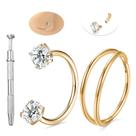 Joias para piercing no nariz FUNLMO Horseshoe Ring 20G 9mm G23 Titanium Joias para piercing no nariz FUNLMO Horseshoe Ring 20G 9mm G23 Titanium