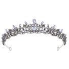Jóias: Tiara SWEETV Gold Princess, 3 cm de altura, roxa