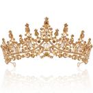 Jóias TOBATOBA Champagne Gold Crystal Princess Tiara