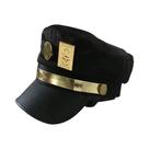 JoJo's Bizarre Adventure Kujo Jotaro Cosplay Boné Unissex Adulto Metal Badge Hat Prop