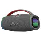Joog Pair X Caixa de Som Bluetooth 5.3 200W 60Hz-20KHz Estéreo 5-20V ABS IPX6 RGB C/ Microfone Sem Fio - Cinza