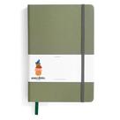 Journal ANECDOTE A5 - Capa Dura Pautada, Papel 100g/m², Verde Oliva