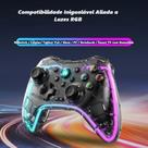 Joystick Bluetooth para Smart TV, Celular, Tablet- Com Led e Pedais Traseiros