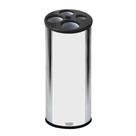 JSN- E21mp - LIXEIRA DE COPOS MISTO (AGUA/CAFE) EM ACO INOX COM TAMPA PRETA
