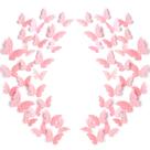 Juego de 120 Calcomanías Autoadhesivas Outus de Mariposas Rosadas en 3D