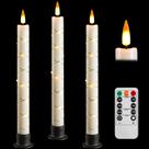 Juego de 3 Velas para Ventana sin Llama de 24 cm con Control Remoto Juego de 3 Velas para Ventana sin Llama de 24 cm con Control Remoto