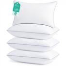 Juego de 4 Almohadas Sasttie King Size Alternativa al Plumón Certificadas OEKO-TEX