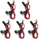 Juego de 5 cables SPARKING de 0.6 m 10AWG SAE a terminal de anillo O