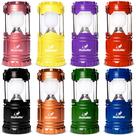 Juego de 8 Faroles de Camping MalloMe Multicolor con Baterías