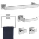 Juego de Accesorios para Baño Delarkusi en Níquel Cepillado