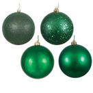Juego de Adornos Vickerman 6" Esmeralda con 4 Acabados, 4 por Caja