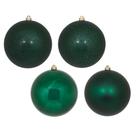 Juego de Adornos Vickerman 6" Verde Medianoche con 4 Acabados, Bola x4 Juego de Adornos Vickerman 6" Verde Medianoche con 4 Acabados, Bola x4